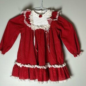 Vintage Bryan Red 4T Dress USA
